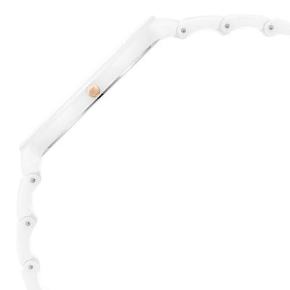 Analog White & Ceramic Unisex' NS1841QC03