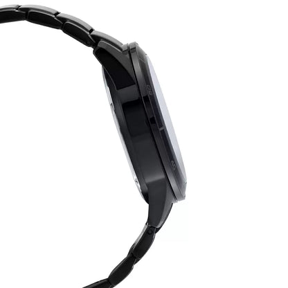 Casio Chronograph Black & Stainless Steel Men's Watch EX206