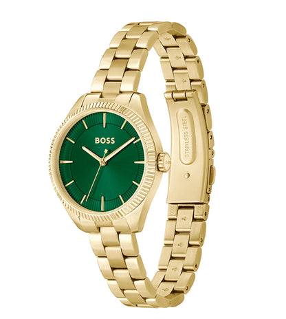 Hugo Boss Analog Green & Stainless Steel Women's Watch 1502729