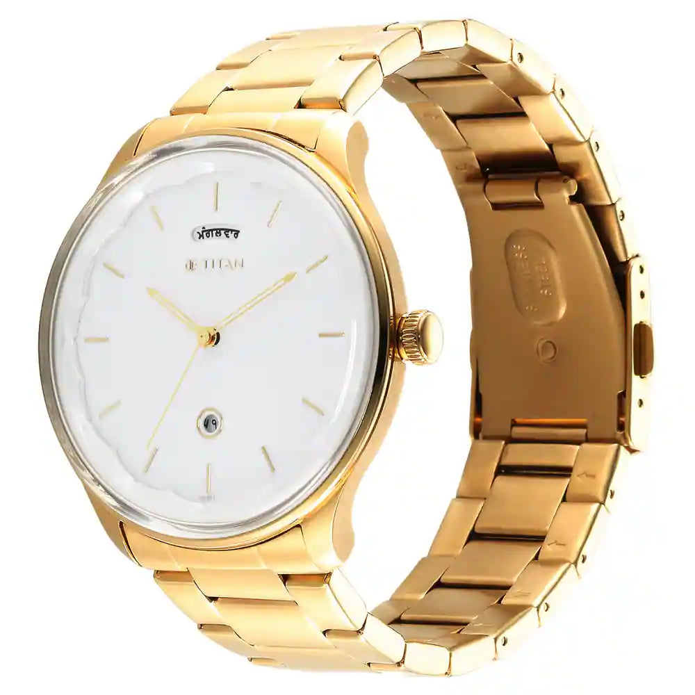 Analog White &  Men's Watch 1869YM01