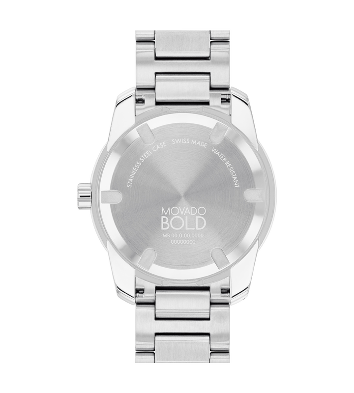 Movado BOLD Verso Gold-Tone Dial Stainless Steel Bracelet Watch 42mm - 3601203