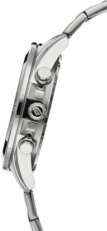CASIO Chronograph Black & Stainless Steel Men's Watch ED554
