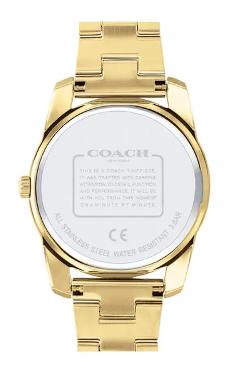 Coach Analog Gold & Stainless Steel Women's Watch CO14503870W