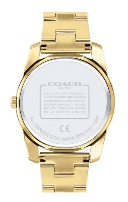 Coach Analog Gold & Stainless Steel Women's Watch CO14503870W