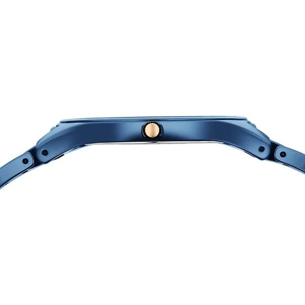 Edge Ceramic Slim Ceramic Strap Atlantic Blue Dial Analog Watch for Women
