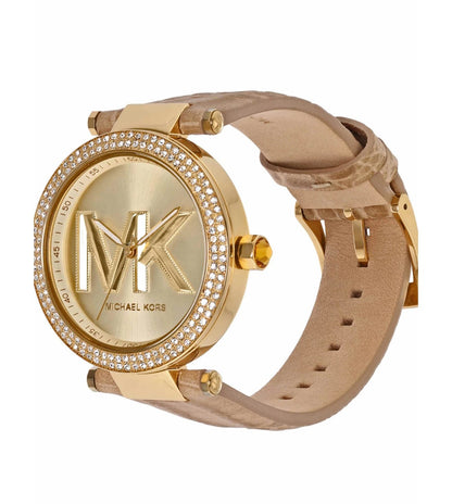 Michael Kors  Gold & Leather Women's Watch MK4725