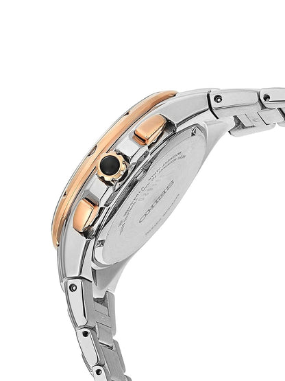 Seiko Analog Brown & Stainless Steel Men's Watch SSC788P9