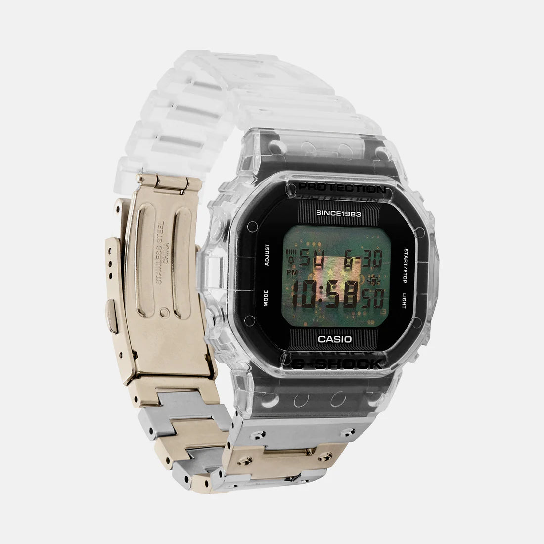 CASIO Digital Black & Stainless Steel Men's Watch G1440