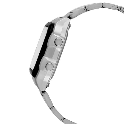 CASIO Digital Black & Stainless Steel Unisex Watch D099
