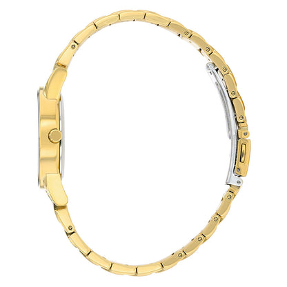 Citizen Analog Black & Stainless Steel Women's Watch GA1052 55E