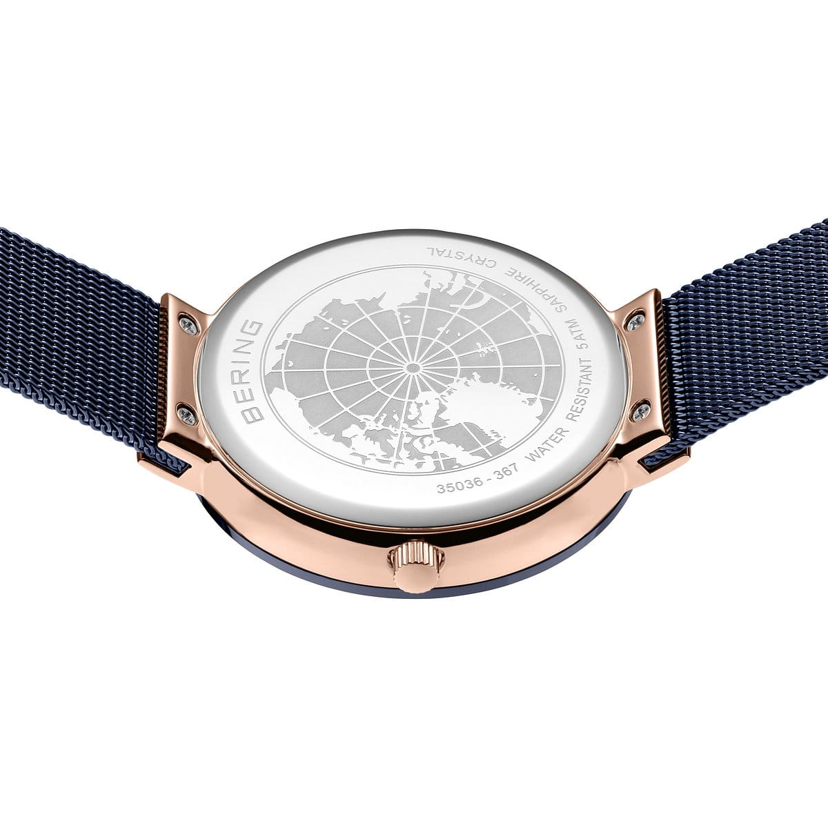 Bering  Blue & milanese Women's Watch 35036 367