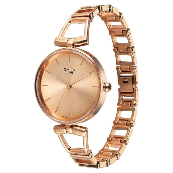Analog Rose Gold & Metal Women' 2747WM01