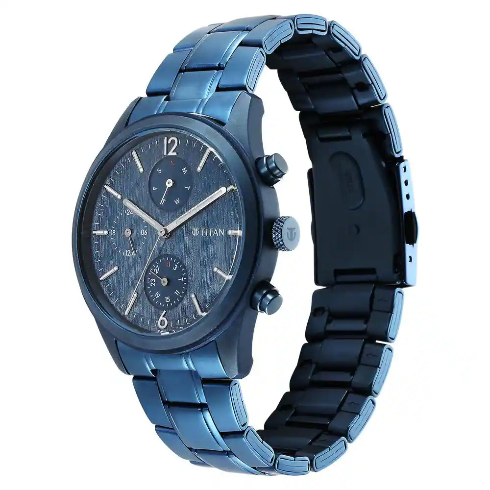 Multifunction Blue &  Men's Watch 1805QM07