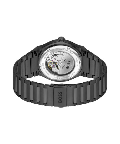 HUGO BOSS Stainless Steel Analog Black Dial Men's Watch