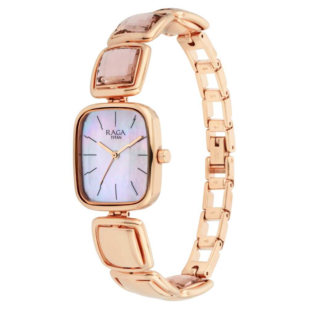Analog Mother Of Pearl &  Women's Watch NR95136WM01