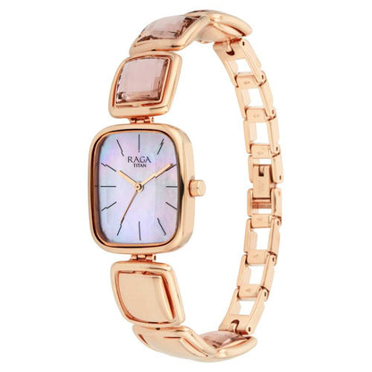 Analog Mother Of Pearl &  Women's Watch NR95136WM01