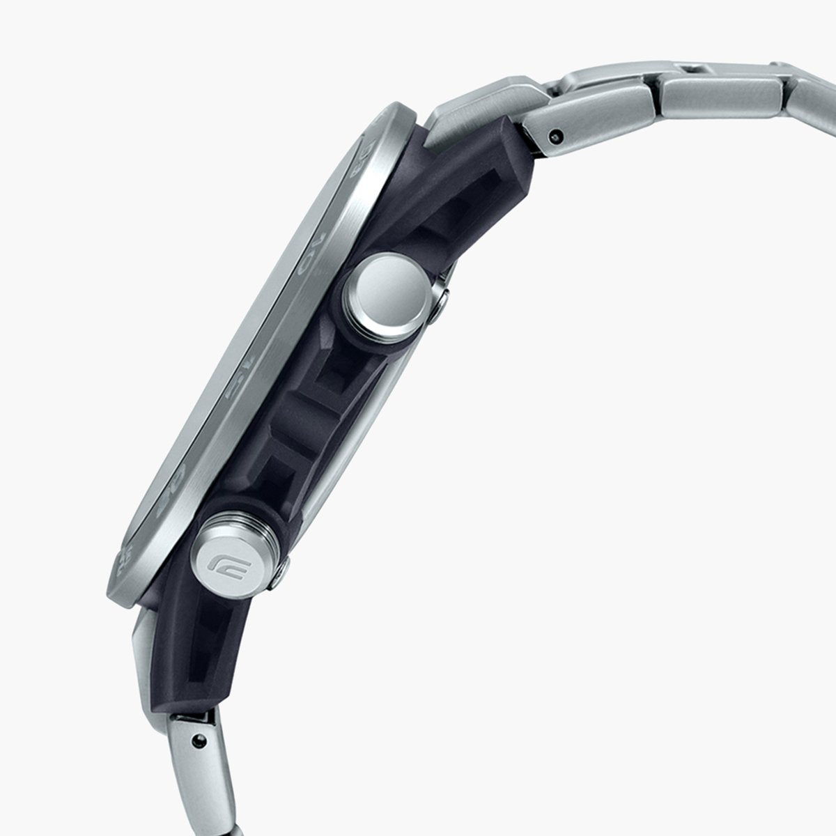 Casio Analog-Digital Black & Stainless Steel Men's Watch ED564