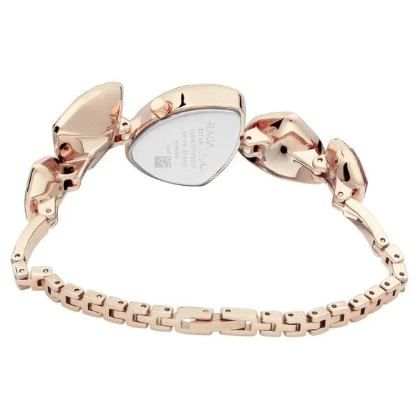 Raga I Am Pink Dial Women Watch With Metal Strap