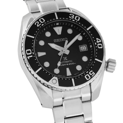 Seiko Analog Black & Stainless Steel Men's Watch spb101j1
