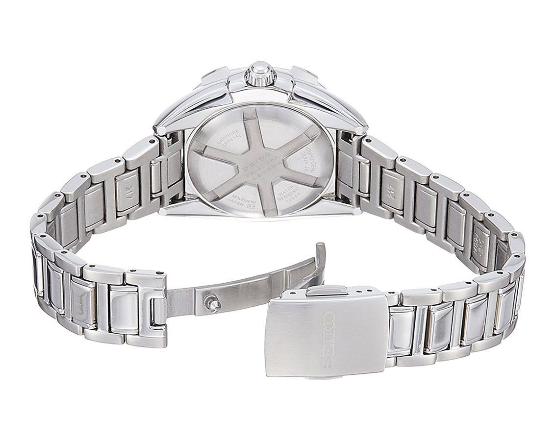 Seiko Analog White & Stainless Steel Women's Watch SXDF49P1