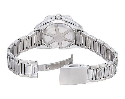 Seiko Analog White & Stainless Steel Women's Watch SXDF49P1