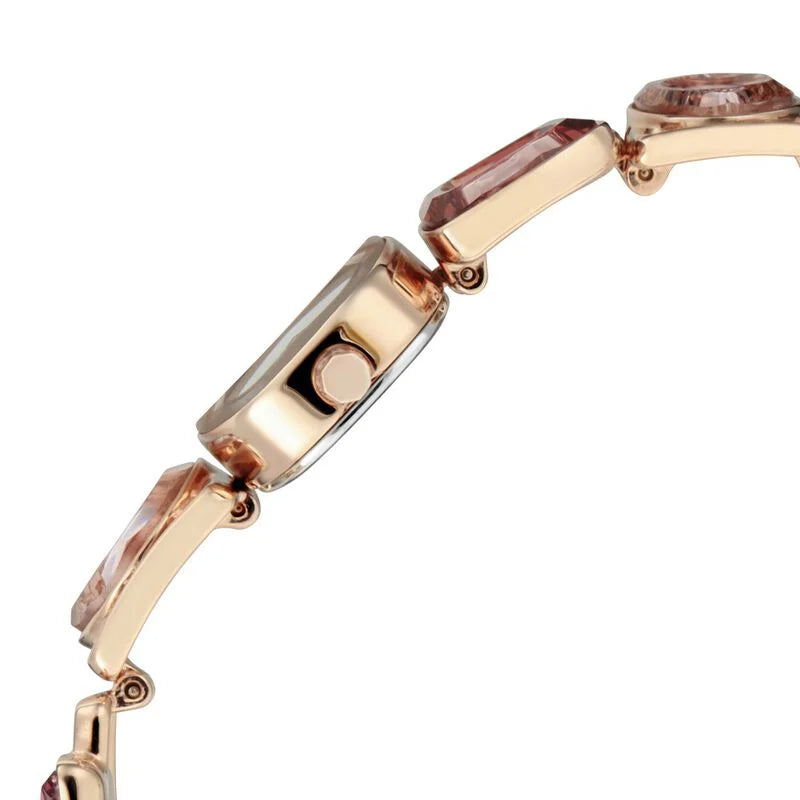 Analog Pink & Stainless Steel Women's Watch 95118WM02