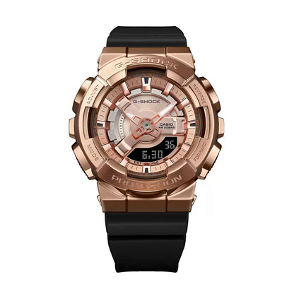 Casio Analog-Digital Rose Gold & Resin Women's Watch G1315