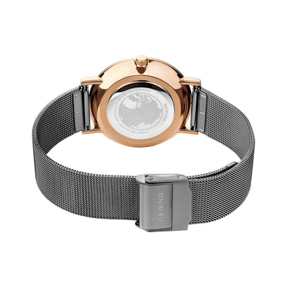 Bering Analog Grey & Milanese Women's Watch 13436 369