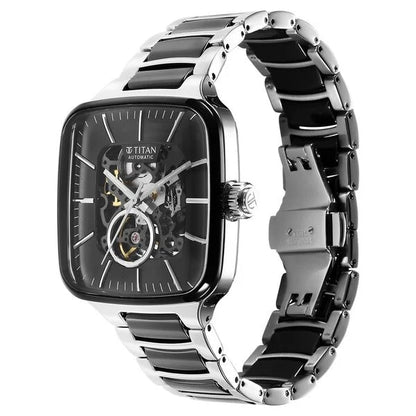 Automatic Black & Steel & Ceramic Men' 90175KD01