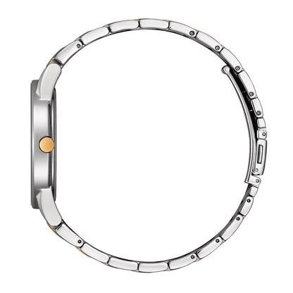 Citizen Analog white & Stainless Steel Men's Watch AU1064 85A