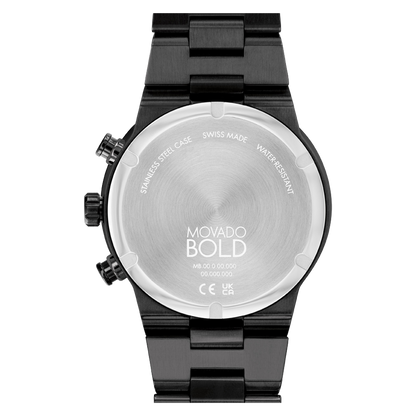 Movado Analog Black & Stainless Steel Men's Watch 3600857