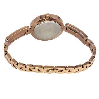 Analog Black & Brass Women's Watch TWEL16502