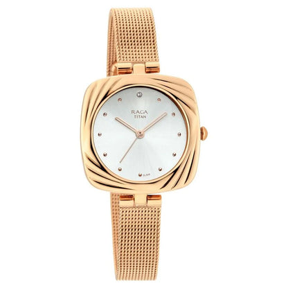 Analog Silver & Metal band Women's Watch NR95139KM01