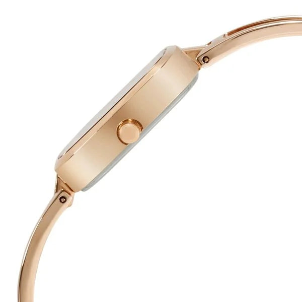 Raga Viva Grey Dial Analog with Date Rose Gold Metal Strap watch for Women