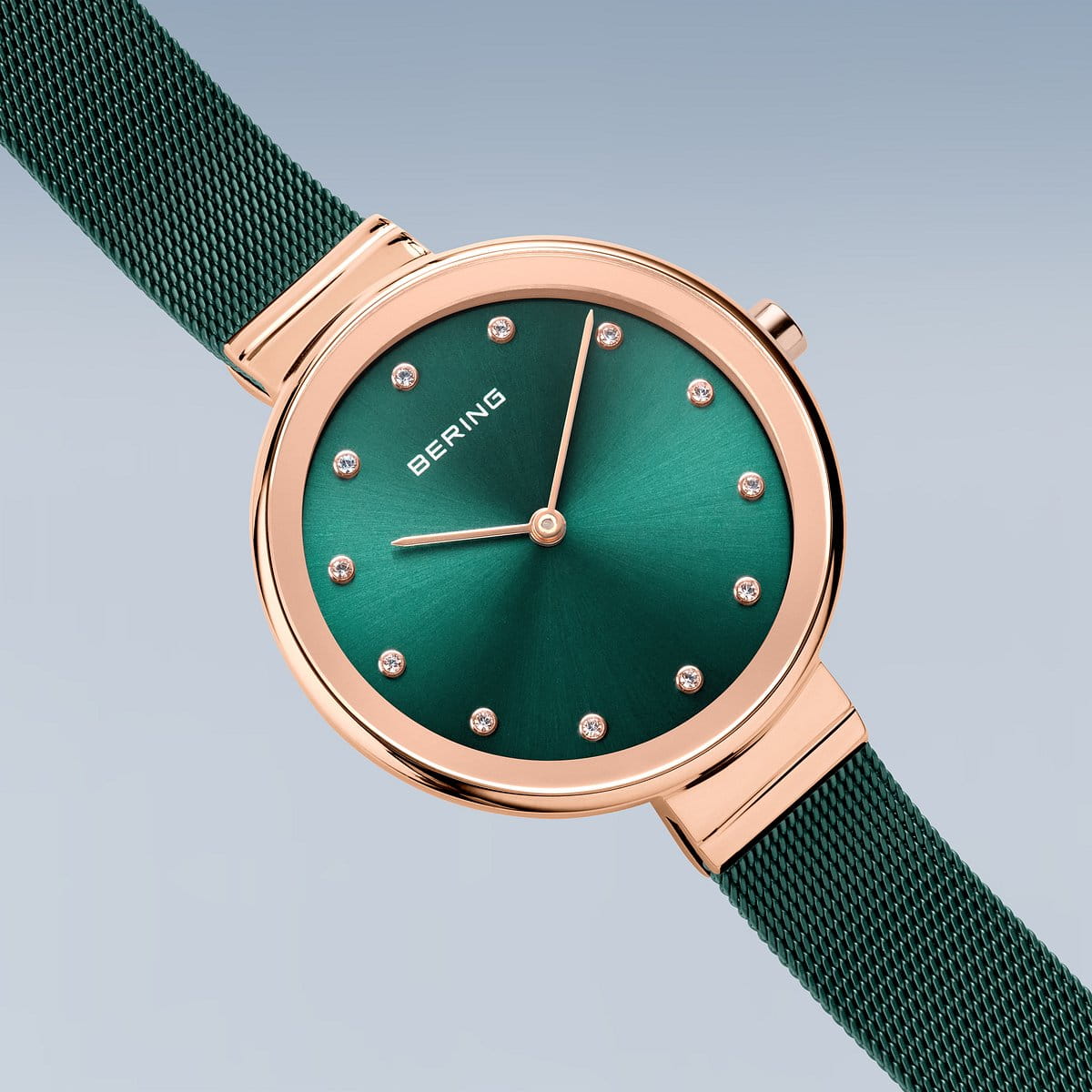 Bering Analog Green & Milanese Women's Watch 12034 868
