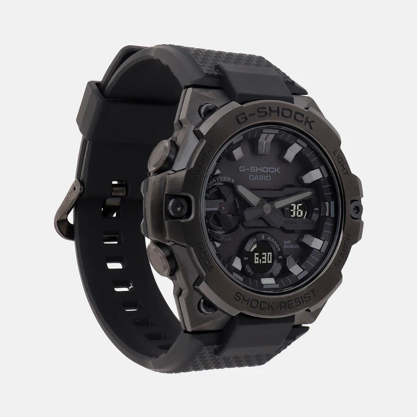 Casio Analog-Digital Black & Resin Men's Watch G1417