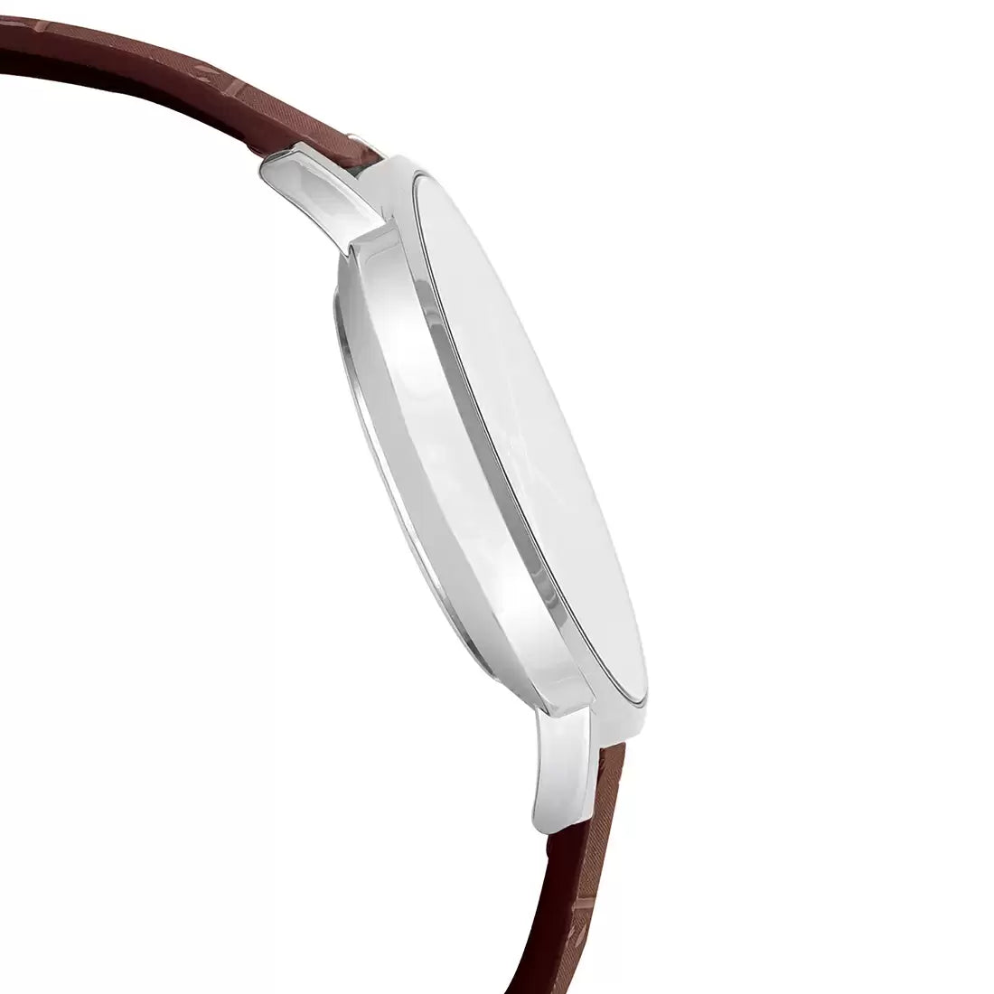 Casio Analog Silver & Leather Men's Watch A1618