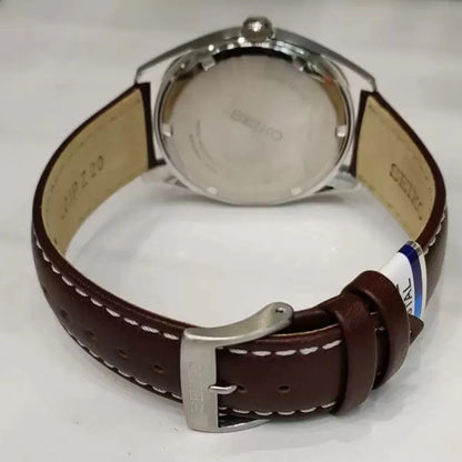 Seiko Analog Green & Leather Men's Watch SUR449P1