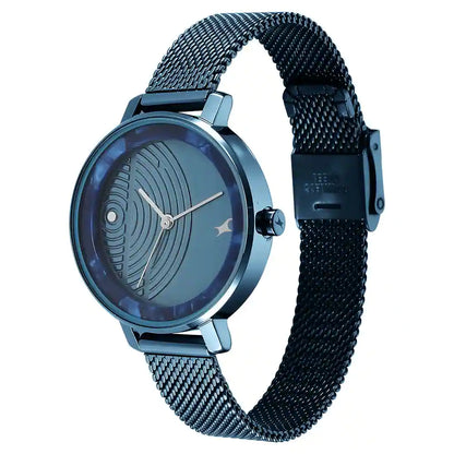 Fastrack Analog Blue & Stainless Steel Women's Watch 6278QM01