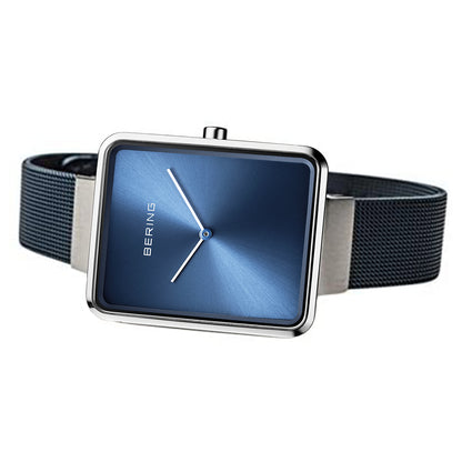 Bering Analog Blue & Milanese Men's Watch 14533 307