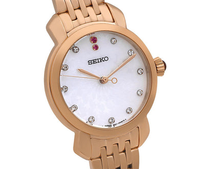Seiko Analog Mother Of Pearl & Metal band Women's Watch SUR624P1