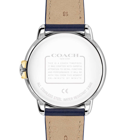 Coach Multifunction Navy & Leather Women's Watch NDCO14503734W