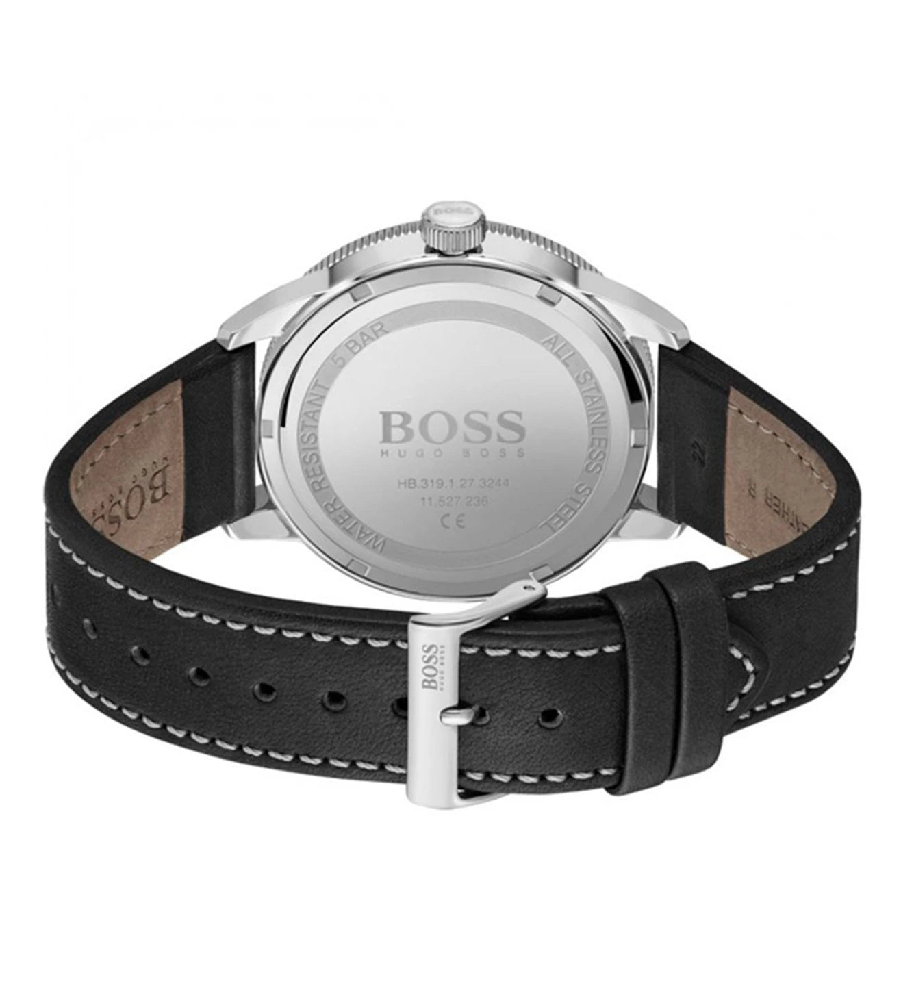 Hugo Boss Analog Black & Leather Men's Watch 1570125
