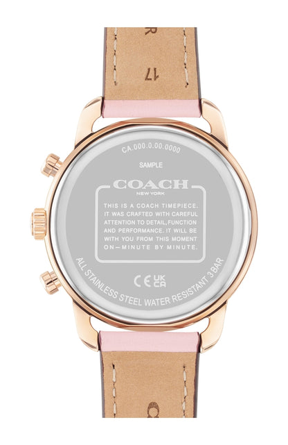 COACH WOMENS QUARTZ CALFSKIN LEATHER WATCH - 14504123