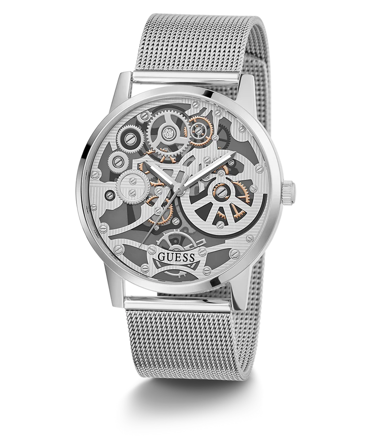 Guess  Silver &  Mesh Men's Watch GW0538G1