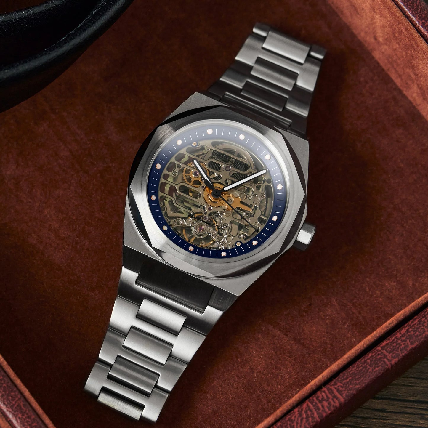 Earnshaw  Blue & Stainless Steel Men's Watch ES 8228 33