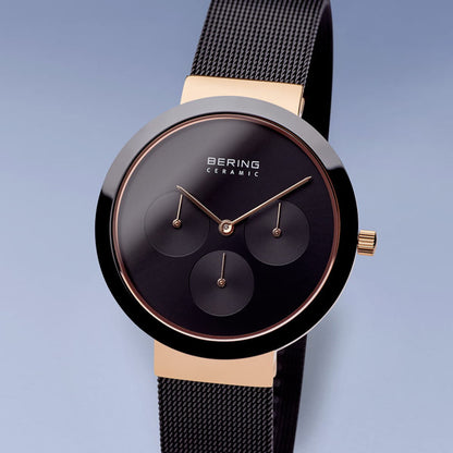 Bering  black & milanese Women's Watch 35036 166