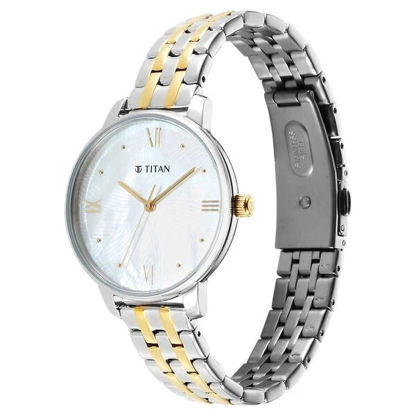 Analog Mother Of Pearl & Stainless Steel Women' NS95238BM01