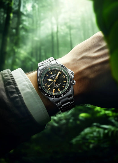 Seiko Analog Green & Stainless Steel Men' SPB493J1