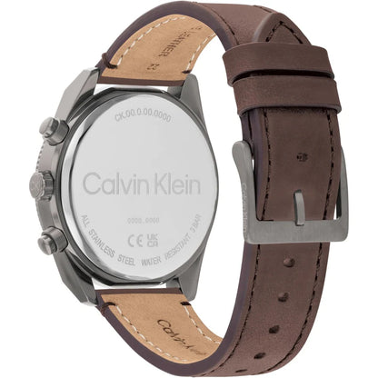 Calvin Klein  Green & Leather Men's Watch 25200363